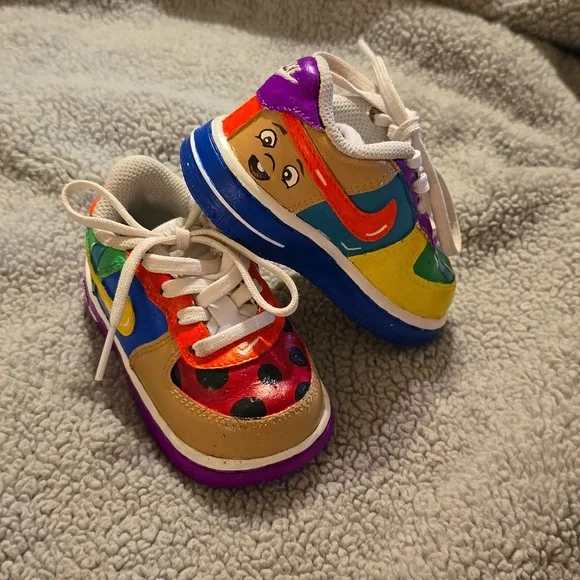 Nike Shoes Nike Air Force One Hand Painted Cocomelon Toddler
